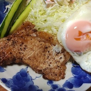 豚ロースのごま油焼き